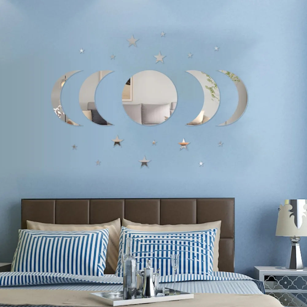 Moon Cycle Design Wall Mirror - 370.00 ZAR