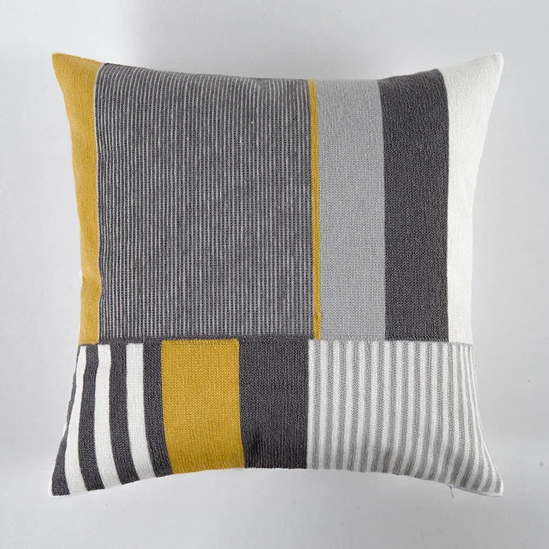 Home Decor Cushion Cover Yellow Grey/White  - 400.00 ZAR